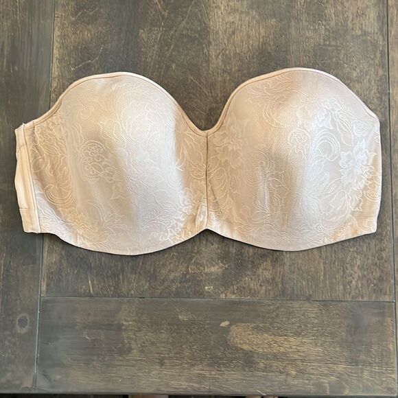 Natori Private Luxuries Strapless Bra Plus Size Nude Sz-40DD - Picture 3 of 8